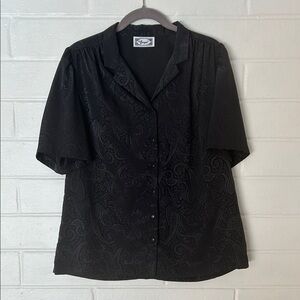 Vintage Frayne Black Paisley Shirt